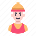 avatar, character, job, professions, people, person, male, construction, building