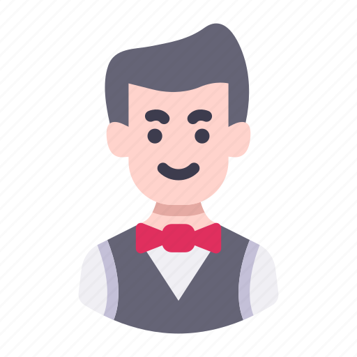 Avatar, character, job, professions, people, male, waiter icon - Download on Iconfinder