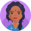 hindu woman, woman, avatar, hindu, female, face 