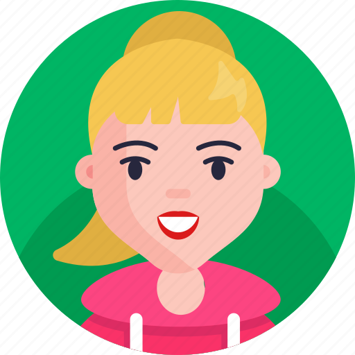 Female, girl, woman, face, avatar icon - Download on Iconfinder