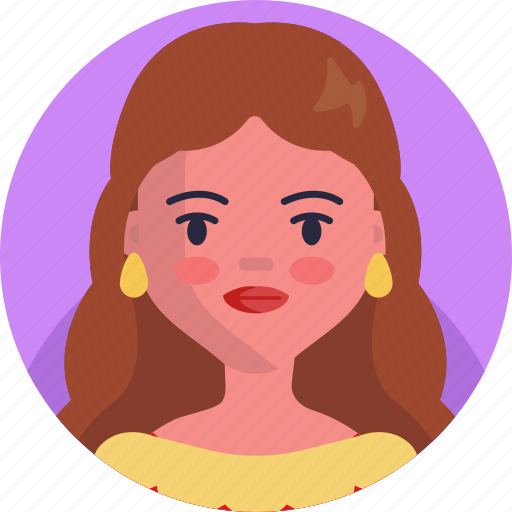 Female, girl, woman, face, avatar icon - Download on Iconfinder
