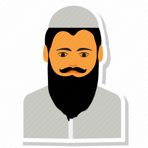 Avatar beard muslim  muslim  avatar muslim  man icon