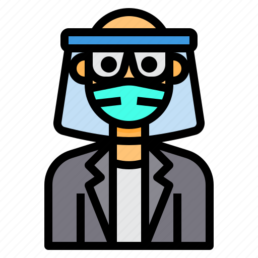 Avatar, bald, glasses, man, mask, mustaches, profile icon - Download on Iconfinder