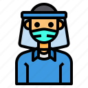 avatar, man, mask, profile, shirt