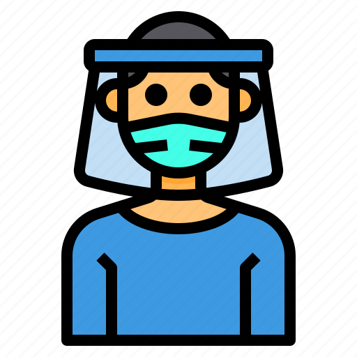 Avatar, hair, man, mask, profile, short icon - Download on Iconfinder