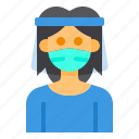 avatar, hair, long, man, mask, part, profile