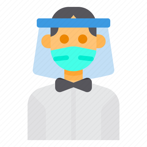 Avatar, bow, man, mask, profile, tie, waitress icon - Download on Iconfinder