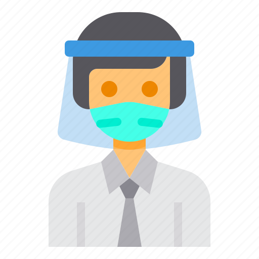 Avatar, hair, long, man, mask, profile, worker icon - Download on Iconfinder