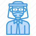 avatar, glasses, man, manager, mask, profile