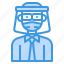 avatar, glasses, man, manager, mask, profile 