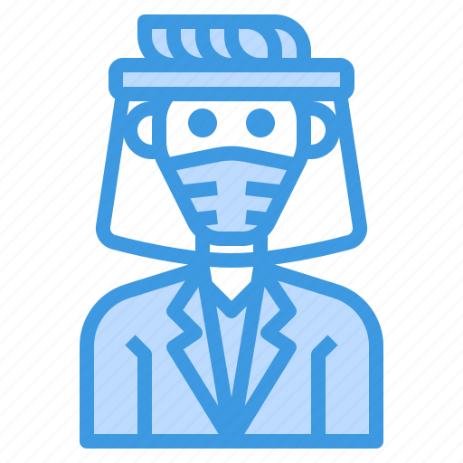 Avatar, man, mask, profile, thin icon - Download on Iconfinder