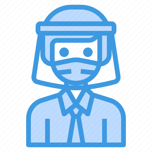 Avatar, hair, long, man, mask, profile, worker icon - Download on Iconfinder