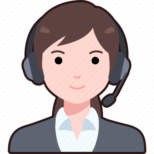 Service, call, center, womaan, girl, avatar, user icon - Download on Iconfinder