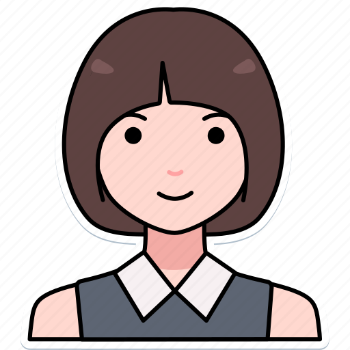 Woman, girl, avatar, user, person, people, bob icon - Download on Iconfinder