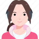 young, woman, girl, avatar, user, person, people, headphone, hoodie