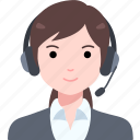 service, call, center, womaan, girl, avatar, user, person, people