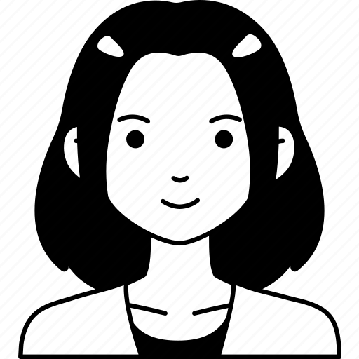 Woman, girl, avatar, user, person, people, short icon - Download on Iconfinder