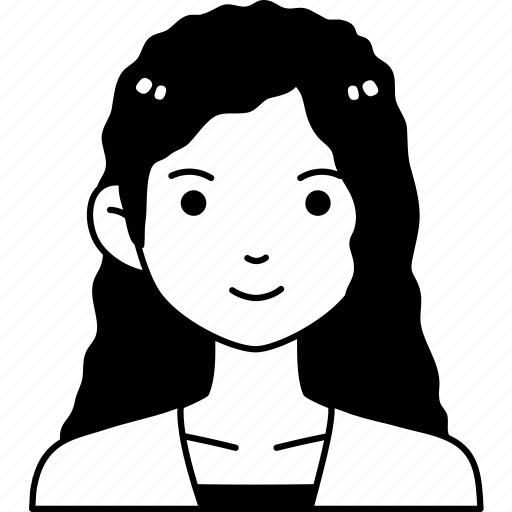 Woman, girl, avatar, user, person, curly, hair icon - Download on Iconfinder