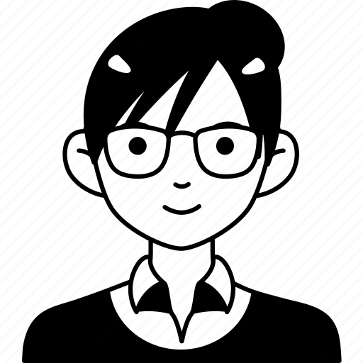 Nerd, woman, boy, avatar, user, person, people icon - Download on Iconfinder