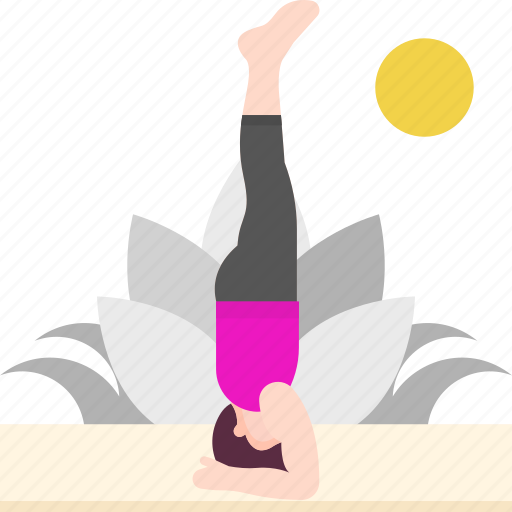 Avatar, exercise, headstand, healthy, pose, shirshasana, yoga icon - Download on Iconfinder