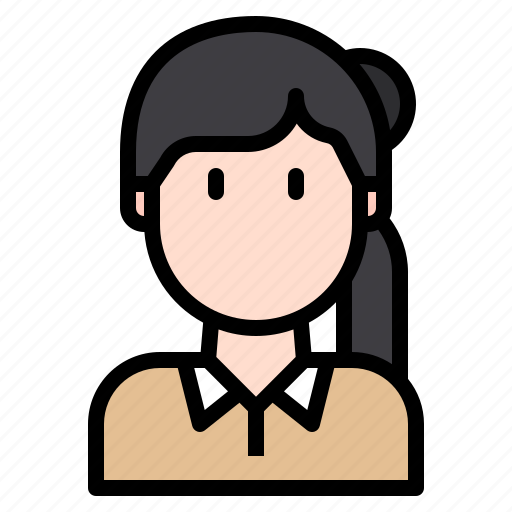 Avatar, character, face, female, hair, people, woman icon - Download on Iconfinder