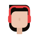 avatar, headset, woman
