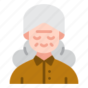 old, woman, avatar, elderly, user, people, person, profile