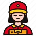 delivery, woman, avatar, female, user, people, person