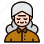 old, woman, avatar, elderly, user, people, person, profile 