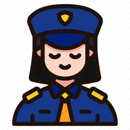 Police, avatar, woman, female, user, people, person icon - Download on Iconfinder
