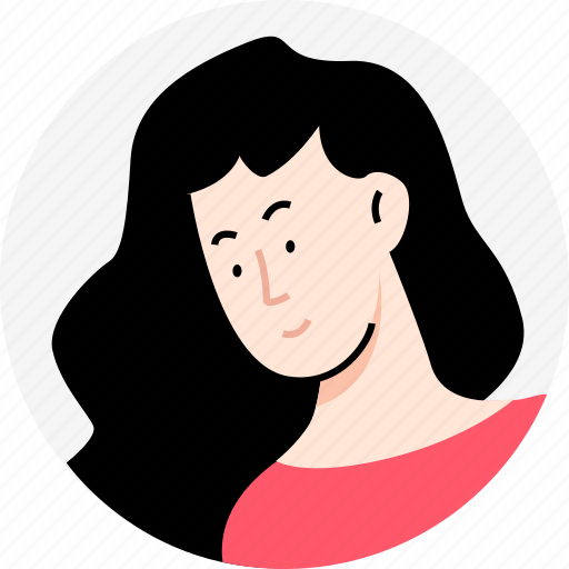 Woman, people, avatar, character, profile, user, social media illustration - Download on Iconfinder