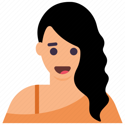 Fashion concept, happy girl, naughty girl, smiling girl, stylish girl icon - Download on Iconfinder