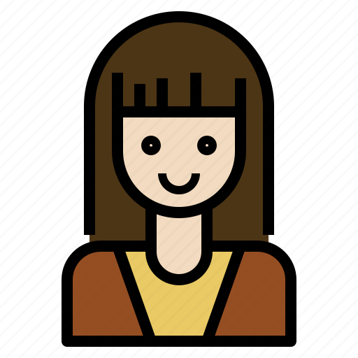 Avatar, hair, long, style, woman icon - Download on Iconfinder