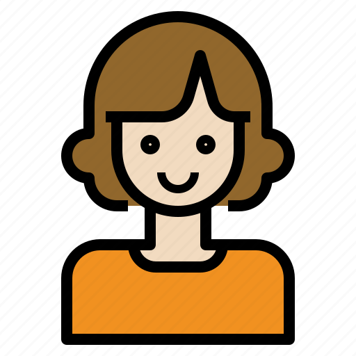 Avatar, curl, hair, short, woman icon - Download on Iconfinder