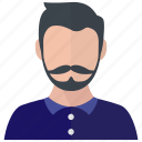 man, profile, user, avatar