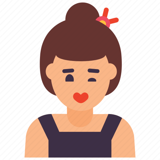 Funny pictures, happy girl, naughty girl, smiling girl, winking girl icon - Download on Iconfinder