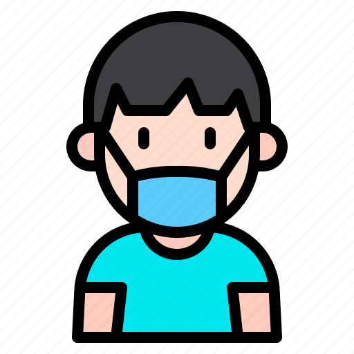 Kid, avatar, boy, medical, mask, child icon - Download on Iconfinder