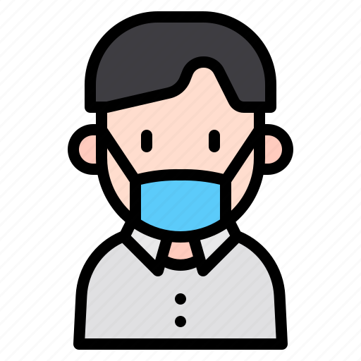 Kid, avatar, boy, medical, mask, profile icon - Download on Iconfinder