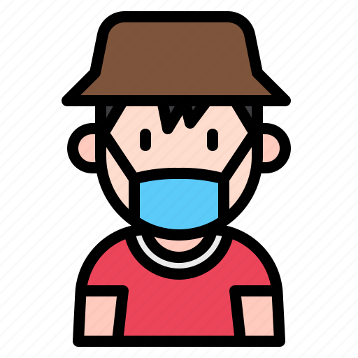 Kid, avatar, medical, mask, child icon - Download on Iconfinder