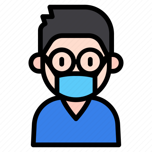 Kid, glasses, avatar, boy, medical, mask, child icon - Download on Iconfinder
