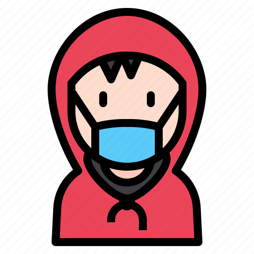 Kid, hood, avatar, boy, people, medical, mask icon - Download on Iconfinder