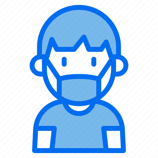 Kid, avatar, boy, medical, mask, child icon - Download on Iconfinder