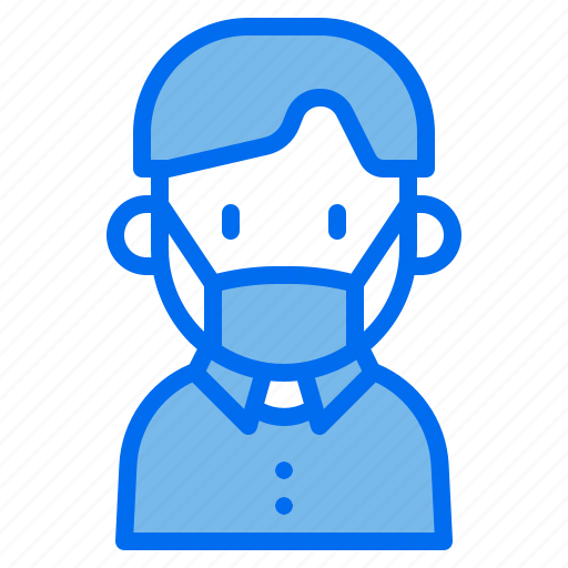 Kid, avatar, boy, medical, mask, profile icon - Download on Iconfinder