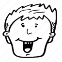 cartun, avatar, face, male, person, profile, smiley