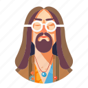 hippie, man, lifestyle, fashion, male, happy, glasses