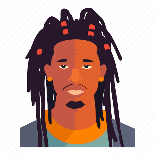 Man, male, dreadlocks, afro, people, african, person icon - Download on Iconfinder