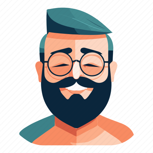 Bearded, man, beard, young, male, guy, face icon - Download on Iconfinder