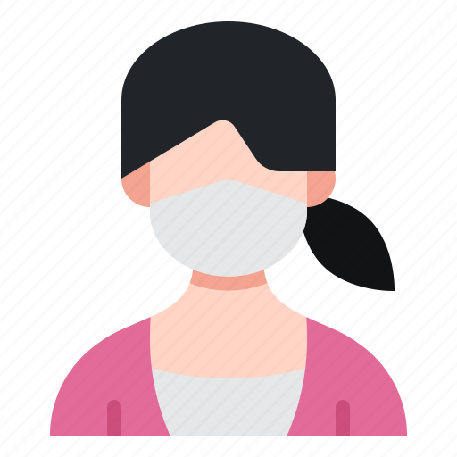 Avatar, woman, female, people, face, mask, healthcare icon - Download on Iconfinder