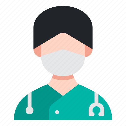 Doctor, avatar, man, male, face, mask, healthcare icon - Download on Iconfinder