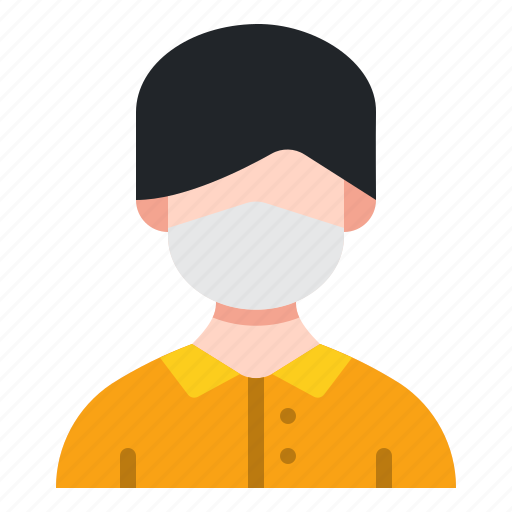 Male, man, avatar, people, face, mask, healthcare icon - Download on Iconfinder